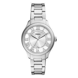 Fossil Gilmore 38mm horloge met datumaanduiding en drie wijzers - Dames - Accessoires - Grijs - Maat: ONE Size