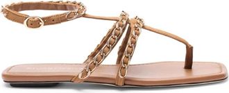 Stuart Weitzman Soluxe Crystal Sandal - Dames - Sandalen - Bruin - 36 1/2 EU - Leer - Schoenen