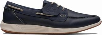 Clarks Sail Go Witte Zool Veterschoen - Heren - Bootschoenen - Blauw - 40 1/2 EU - Leer - Schoenen