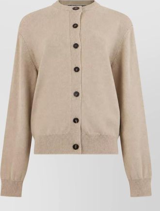 Jacquemus ribbed crew neck cardigan
