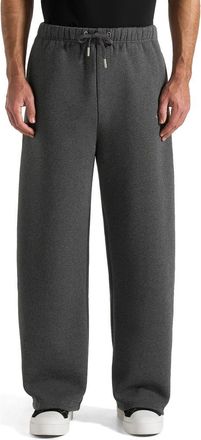 Mani&egrave;re De Voir Unisex Signature Wide Leg Sweatpants in Charcoal Grey at Nordstrom, Size Xx-Small
