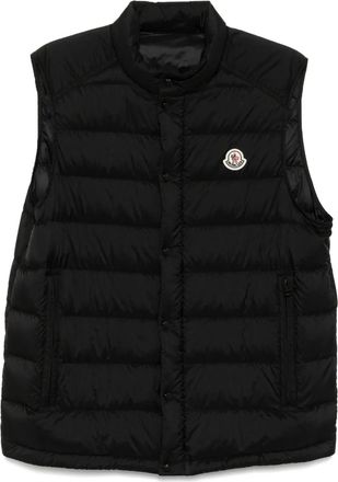 Moncler Barthe vest jacket - men - Polyamide/Polyamide/Goose Down/Feather - 2 - Black
