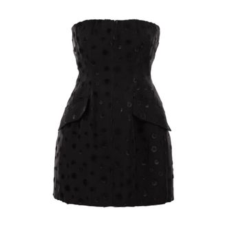 Sportmax Sportmax, Party Dresses, female, Black, Size: 2XS Spxvampata Bustier Mini Dress