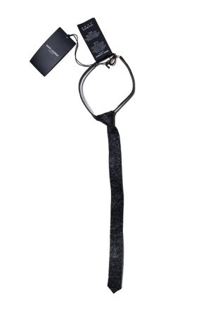 Saint Laurent gebroken leren strikcollier