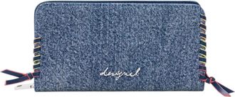 Desigual Mone Torio Wallet - Dames - Portefeuilles - Blauw - ONE Size - Denim - Accessoires