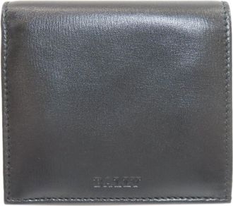 Bally Black Leather Wallet (Bi-Fold) (Pre-Owned)