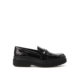 Tod's Tods Metallic Leather Maxi Sole Loafers