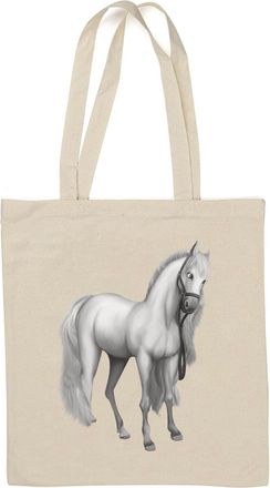 Generic Beautiful horse artwork 04 Natural Cotton Tote Bag White