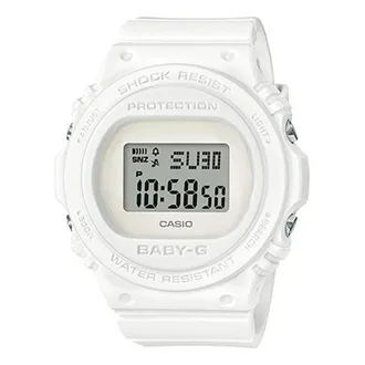 Casio G Shock Waterproof Sports White Digital BGD-570-7