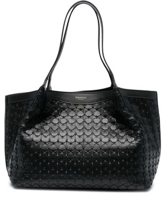 Serapian Borsa a mano Secret Mosaico mini - Nero