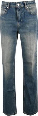 Moschino Straight Jeans - Dames - Regular Fit Jeans - Blauw - W28 - Katoen - Jeans