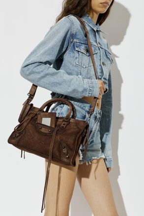 Balenciaga Le City Small Bag, Womens, Brown