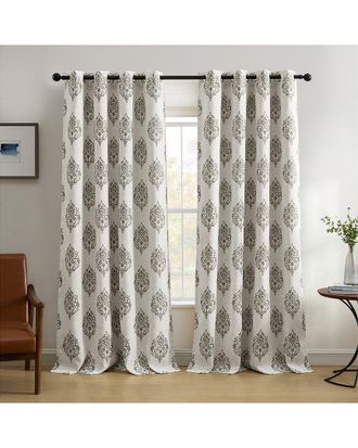 Elrene Navara Medallion Room Darkening Window Curtain