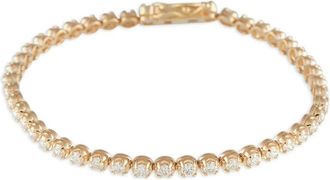 Luxury Bazaar 14kt geelgouden tennisketting met diamant