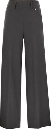 Herno Resort Trousers In Melange Fabric