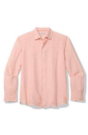 Tommy Bahama Lennox Linen Button-Up Shirt in Snapdragon at Nordstrom, Size Xx-Large