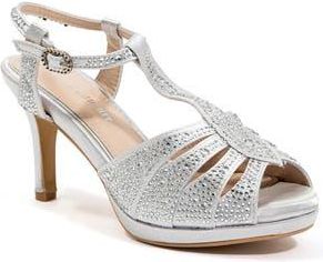 Lady Couture Midnight Rhinestone Sandal in Silver at Nordstrom Rack, Size 5.5Us / 36Eu