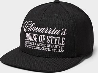 Willy Chavarria Mens Embroidered typography cap