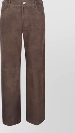 Max Mara tailored trousers belt loops back pockets