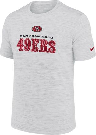 Nike San Francisco 49ers Velocity Nike Mens Dri-FIT NFL T-Shirt in White | NKPQ10A9B-X3B