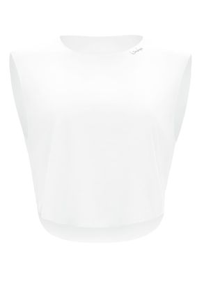 Winshape Crop-Top WINSHAPE AET115LS, Damen, Gr. XXL, weiss (ivory), 85% Polyester, 15% Elasthan, R&uuml;ckenausschnitt, Tops Crop-Top, Functional Soft and Light