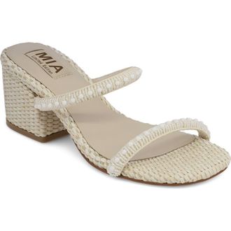Mia Sabella Embellished Sandal in Bone Beads at Nordstrom, Size 7.5