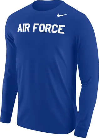 Nike Air Force Falcons Nike Mens Football Long-Sleeve T-Shirt in Blue | M12333P397USAA-RYL