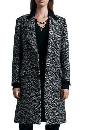 Rag & Bone Wooster Textured Coat in Blackwht at Nordstrom Rack, Size X-Small