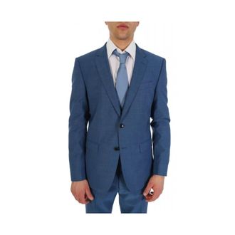 HUGO BOSS Heren, Jassen, Blauw, Maat: 3XL Leer