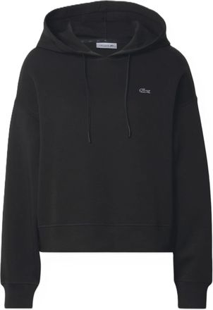 Lacoste Cropped Embroidered Logo Hoodie