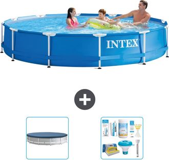 Intex Piscina Con Estructura Redonda - 366x76 Cm - 5-piezas S22455