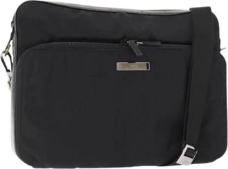 Gucci Pre-owned Nylon Cross Body Bag - Dames - Vintage Schoudertas - Zwart - ONE Size - Nylon - Vintage