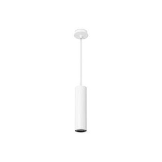 Netlighting Pipe 1 Light Slim Ceiling Pendant White Black 6.8cm GU10
