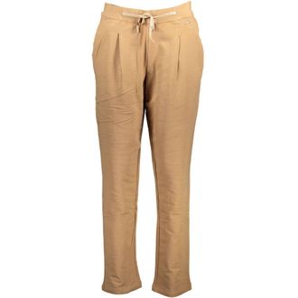 U.S.Polo Association Womens Drawstring Casual Pants - Brown Cotton - Size X-Large