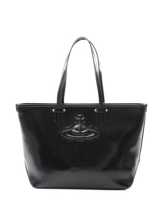 Vivienne Westwood Orb-appliqué colette tote bag - women - Calf Leather - One Size - Black