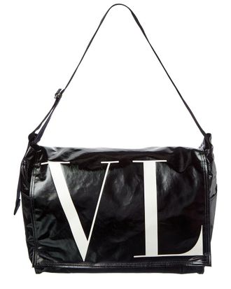 Valentino Patent Messenger Bag