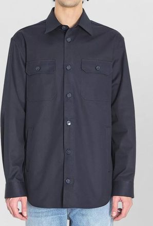 Gucci cotton twill oversized shirt pockets