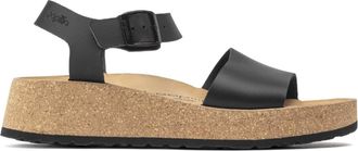 Birkenstock Womens Glenda Natural Leather Sandal In Ciment