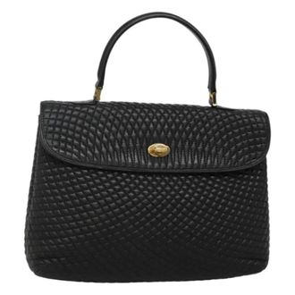 Bally Tweedehands leren handtassen - Dames - Pre-owned - Zwart - Maat: ONE Size Leer