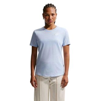 Nike Dames Club T-Shirt (Hortensia Blauw)