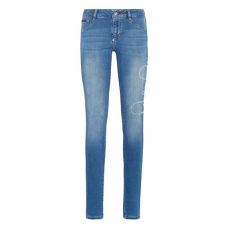 Philipp Plein Dames, Jeans, Blauw, Maat: W29 Denim