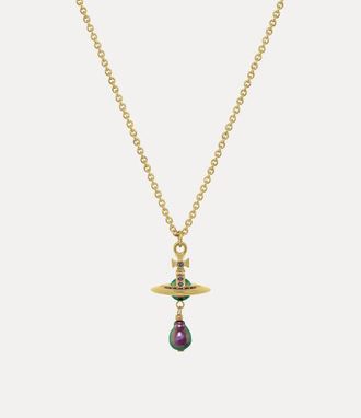 Vivienne Westwood Aleksa Pendant Necklace Gold-vitrail-medium-crystal-purple-pearl Gold-vitrail-medium-crystal-purple-pearl Women