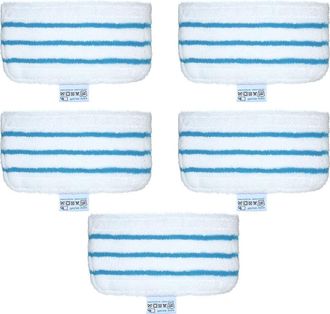 OEM Paquete De 5 Almohadillas De Repuesto Para Fregonas De Vapor Black + Decker Fsm1610 / Fsm1630. Accesorios Lavables Para Almohadillas De Fregona