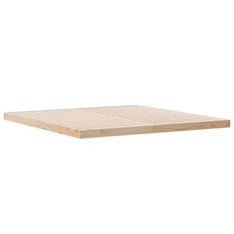 Berkfield Home Bed Frame 160x210 cm Solid Wood Pine in Beige