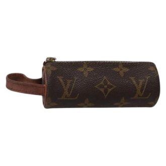 Louis Vuitton Pre-owned Accessories, female, Brown, Size: ONE SIZE Pre-owned Canvas Pouch