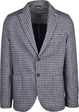 Circolo 1901 Blazer Stondato - Heren - Blazers - Blauw - XL - Katoen - Jassen