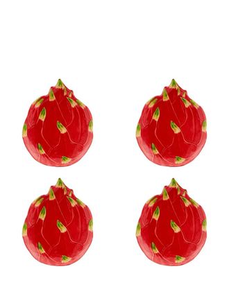 Bordallo Pinheiro Set piatti da dessert Pitaya - Rosso