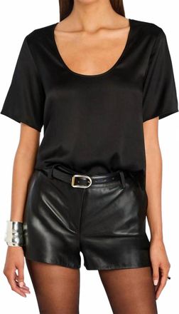 Retrof&ecirc;te Evangelista Silk Top In Black