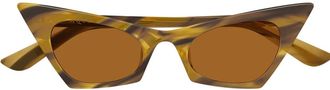 Alexander McQueen Alexander McQueen, Sunglasses, female, Brown, Size: 48 MM Sunglasses