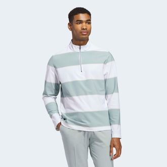 adidas Sweatshirt ADIDAS PERFORMANCE ULT RUGBY QZ, Herren, Gr. XXL, wonder sage, wei&szlig;, Obermaterial: 84% Polyester, 16% Elasthan, normal, Rundhals, Sweatshir